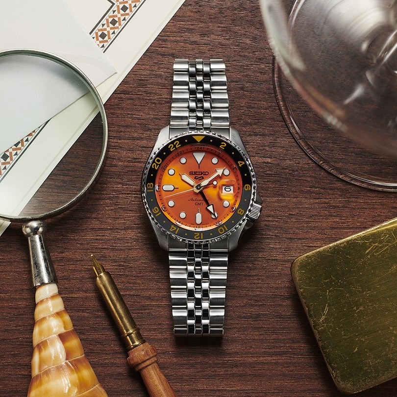 Seiko 5 Sports 'Mikan Orange' GMT SSK005K1