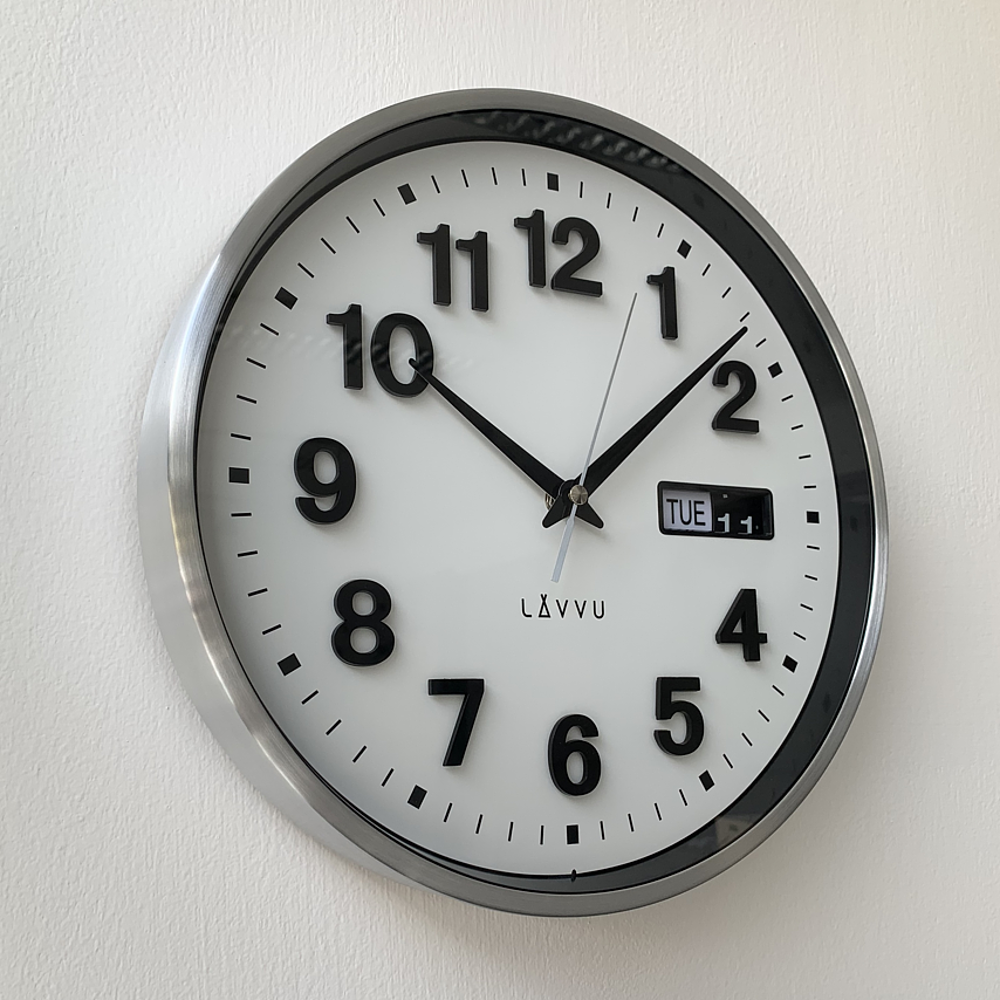 Hodiny s ukazatelem data LAVVU DATE METAL LCT4050
