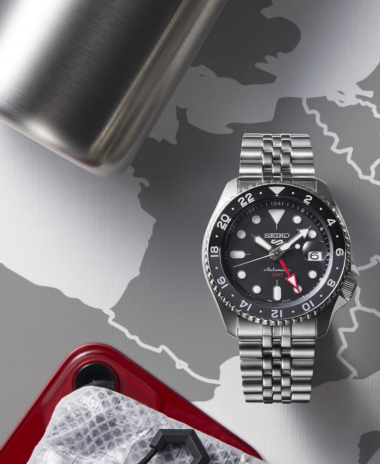 Seiko 5 Sports 'Black Grape' GMT SSK001K1