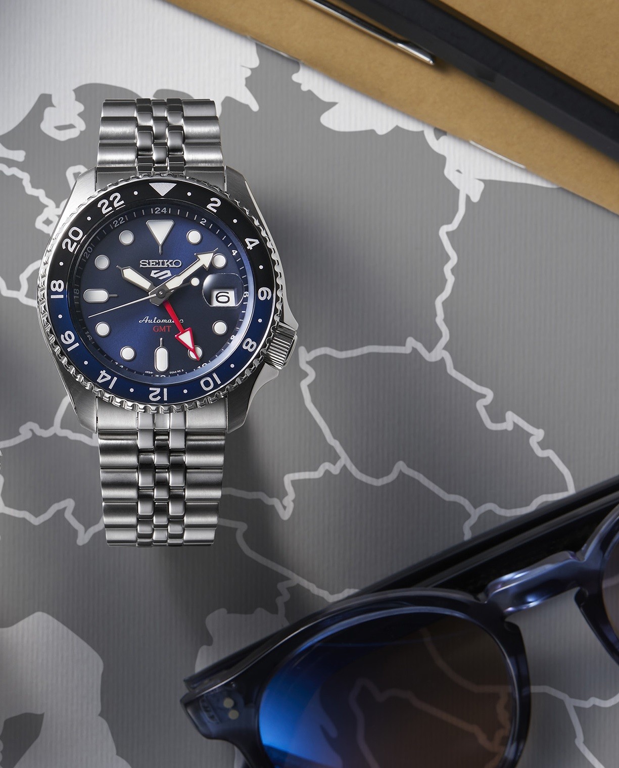 Seiko 5 Sports 'Blueberry' GMT SSK003K1