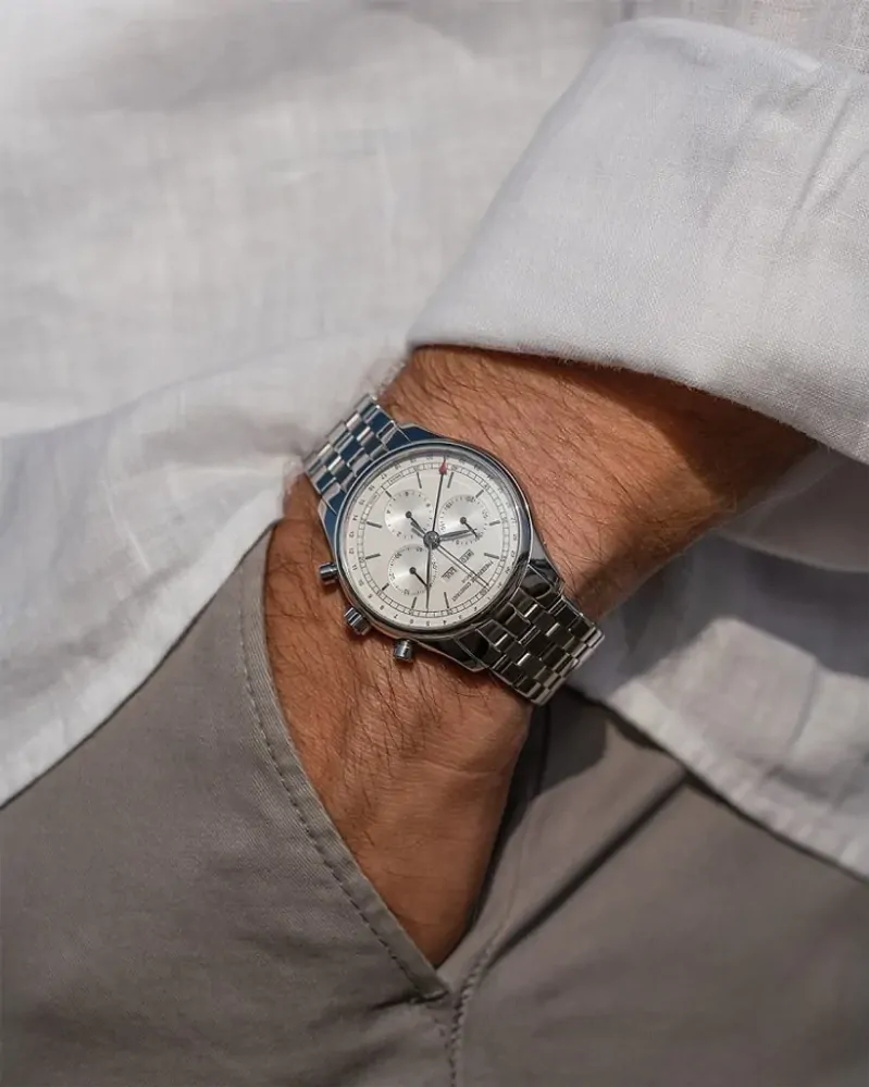 Frederique Constant Classics Gents Chronograph Triple Calendar Quartz FC-296SW5B6B