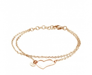 Storm Náramek Heart Rose Gold